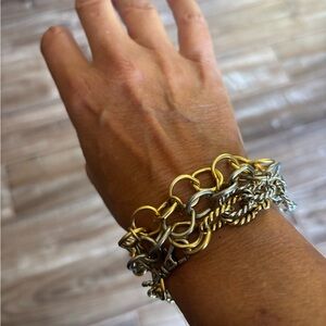 Dual-Tone Chain Link Bracelet